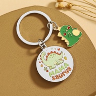 Mama Saurus Keychain Gifts for Mom Cute Dinosaur for Cool Mama Club Keyring Birthday Gifts for Women