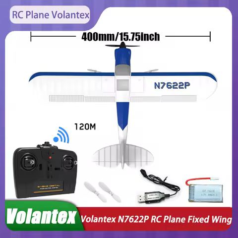 Volantex N7622P RC Plane Fixed Wing 2-Channels With Gyro For Beginner RC AirPlane Children Christmas