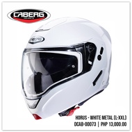 CABERG Horus White Metal TG Dual Visor Modular Helmet (XXL) (Made in Italy) (DCAB-00073)