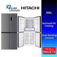 HITACHI 4 Doors Inverter Refrigerator 466L with Touch Screen Controller HR4N7522DSXMY