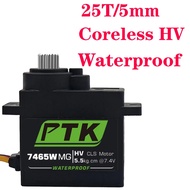 Digital Servo PTK 7465W MG 9g Micro Metal Gear Waterproof HV 5v To 8.4v Tensile Strength 5kg Aircraf