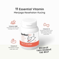 bonbori Cat Multivitamin | Suplemen Vitamin Kucing FREEZE DRIED | Bulu dan Kulit Sehat | Imun Kuat