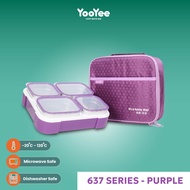 Yooyee Kotak Makan Stainless Steel 4 Sekat