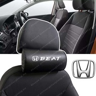 Car Neck Pillow Seat Headrest Pillow Cushion Carbon Fiber For Honda City Jazz Beat Civic Accord Hrv Brv Crv Wrv Freed Odyssey Vezel Brio Adjustable Car Pillow Car Accessories