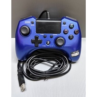 PS4 Hori Pad FPS Plus Blue Wired Controller USED