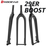 KOCEVLO Boost Mtb Carbon Fork 27.5/29er 110*15mm Downhill Mountain Bike Rigid 1-1/8"-1-1/2