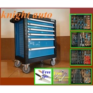 FreeGifts- KGT 6 Drawer Tool Cart With 121+4pcs Tools ID32026 ID34141