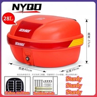 28L Motorcycle Trunk Extra Large Capacity Electric Vehicle Toolbox Motorcycle Rear Shelf Storage Box