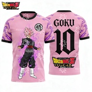 25-26 Dragon Ball Goku Football Jersey Anime Graphic T-shirt Sports Dry Quickly Men's T-Shirt Childr
