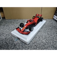 1/18BBR Australia Station Ferrari SF90 Leclair F1 Racing Model Red, Shell Stickers, Non-Damaged, Onl