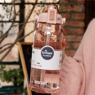 1500ml 2000ml Dodge Tritan Water Drinking Bottle 2L With Straw With Handle Sport Plastic BPA Free Mu