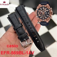 Edifice Cassio EFR-569BL-1AV, ECB-10TP-1ADF, EFR-S108D watch strap in genuine leather [98]