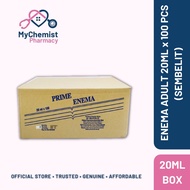 Prime Enema 100pcs x 20ml (Box) Cecair Sumbat Punggung Mudah Berak