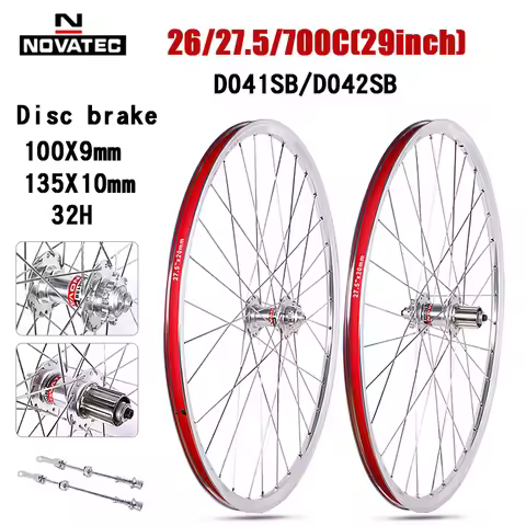 Novatec 700C Road Bike Wheels D041/D042SB Hubs 26inch 27.5inch MTB bicycle wheel set aluminum alloy 