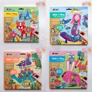Avenir stick n play animals sticker children's toy stickers 3+ years