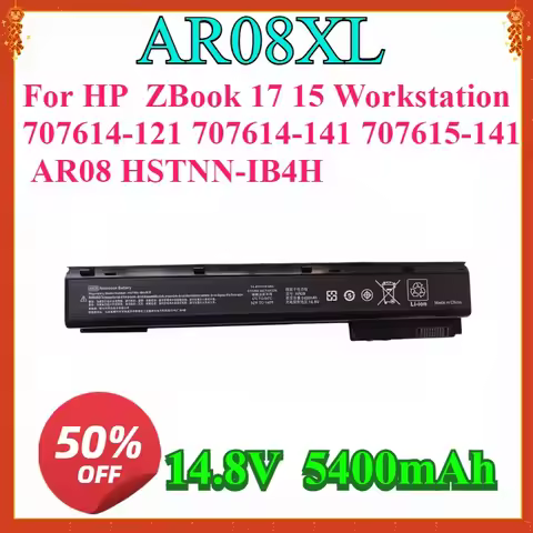New 14.8V 5400mAh New Laptop Battery AR08XL For HP ZBook 17 15 Workstation 707614-121 707614-141 707