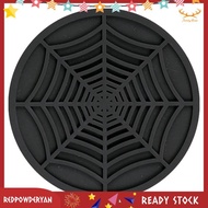 [Redpowderyan.] Silicone Spider Web Coasters for Drinks - 6 Pack  Design Spider Drink Coasters, 4Inc