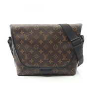 【再降價】棕色 原花 Macassar帆布 Magnetic Messenger 肩背包【LOUIS VUITTON LV 路易威登】 M45557
