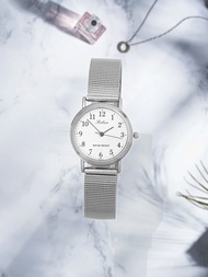 CITIZEN (CITIZEN)Q & Q นาฬิกาควอตซ์สี่เหลี่ยมแบบเรียบง่ายลำลองสำหรับผู้หญิง QA69-305/103