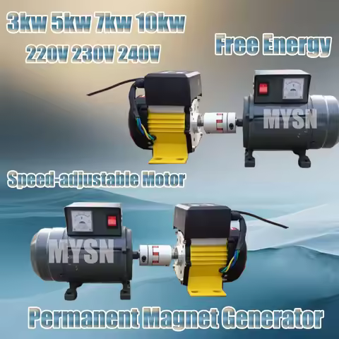 7KW 230V 220V Alternator 5KW Free Energy Permanent Magnet Generator 10KW Generator Set For Home Appl