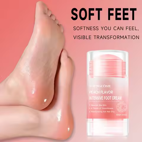 Peach FlavorIntensive Foot Cream Deodorant Stick Anti Sweating Keep Drying Fragrance RemoveFoot Odor