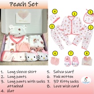 D002 8pcs Budget Newborn Baby Giftset Baby Boy Girl Newborn Bajet Kotak Hadiah Newborn Baby Set Newb