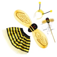 Children Halloween Costume Little Bee Wings Props Performance Costume Princess Dance Skirt Wings Fou