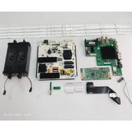 HAIER H55P750UX 55" TV MAIN BOARD, POWER SUPPLY, TCON, POWER BUTTON, RIBBON CARD, BACKLIGHT AND SPEA