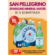 San Pellegrino Sparkling Mineral Water 1l x 12 bottles (PET bottles)