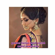 Nath nose hanging counting earrings