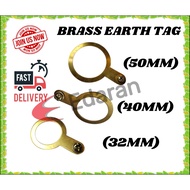 BRASS EARTH TAG FOR CW GLAND - (ET-32/ET-40/ET-50)