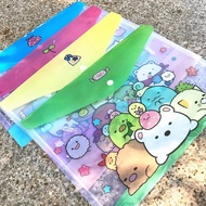 Cute Cartoon A4 File Folder Button File Folder
