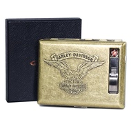 COZYLIFE 20Pcs Metal Eagle Cigarette Case Arc Lighter USB Rechargeable Cigarette Case Electric Light