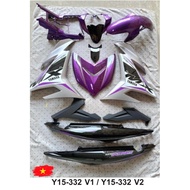 🇻🇳EXCITER VIETNAM COVER SET Y15ZR V1/V2 MX-KING PURPLE/SILVER 2025（SIAP TANAM）💜