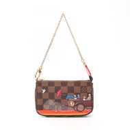 [二手] 路易威登LOUIS VUITTON手提包 迷你手袋配件 Damier Ebene Illustré N58009 PVC 塗層帆布皮革 迷你手袋配件