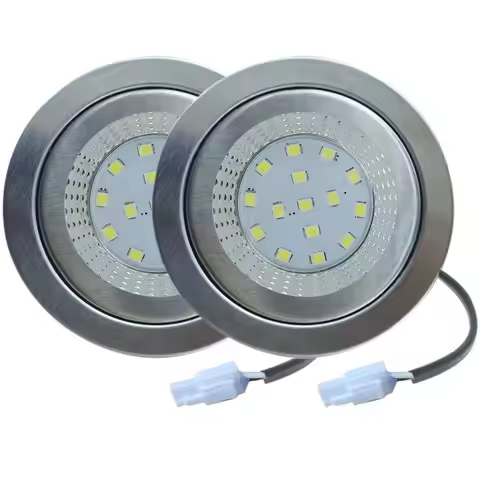 2-Piece 20W Halogen Bulb Equivalent Kitchen Range Hood Light Kit 1.5W LED 12V DC Motorhome Light Bul