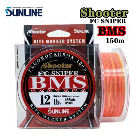 SUNLINE Shooter 100% Fluorocarbon FC SNIPER BMS AZAYAKA Fishing Line 150m 4LB 6LB 8LB 10LB 12LB 16LB