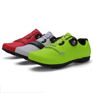 Ready Stock Professional Rotating Buckle Cycling Shoes Bicycle Shoes Functional Shoes Road Cycling Shoes Lace-Free Sports Shoes Road-Soled Bicycle Shoes Flat Shoes Outdoor Sports Shoes Rubber Outdoor Bicycle Shoes Professional Sports