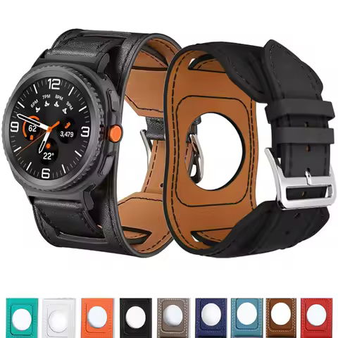 Premium Leather Band For Samsung Galaxy Watch Ultra 2025 47mm Comfortable Bracelet Samsung Galaxy Wa