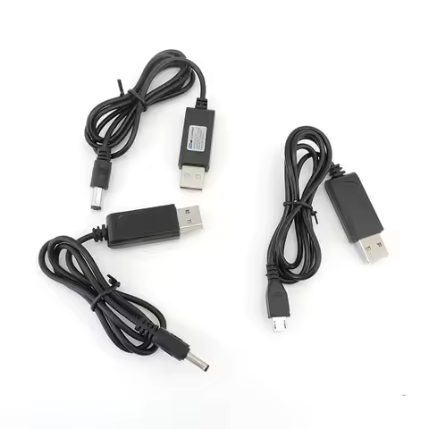 USB A male 5V to 4.2V DC 5.5x2.1mm 3.5x1.35mm mirco USB Charge Line 1A Converter Power Charging Cabl