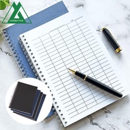 FORBETTER Spiral Bound Notebook, Sturdy Cover Universal Line Pages Financial Record Book, Blank Grid