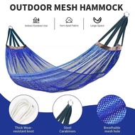 Durable Hammock Outdoor Buaian Travel Outdoor Swing Beach Camping Ice Silk Mesh Buaian Gantung 吊床