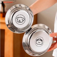 SPIRAKOGEO Round Plates, Shockproof Reusable Mini Plates,  Tableware 304 Stainless Steel 14/16CM Chi