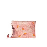 Kate Spade Spencer Falling Flower Small Pouch Wristlet Pink Multi
