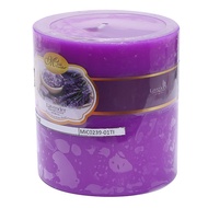 Round scented Candle D10H10 Miss Candle EDC0603 10 x 10 cm (Purple, lavender)