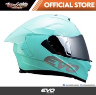 EVO GT PRO TURQUOISE BLUE FULL FACE DUAL VISOR WITH FREE CLEAR LENS