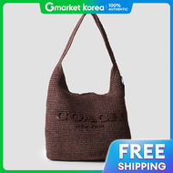 Coach | Coach Brooklyn 39 Raffia Shoulder Bag Cdu76 B4 Mpl Brown