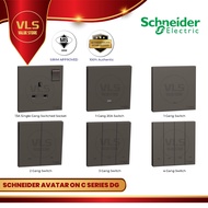 Schneider Avatar On C Socket and Switches 【Dark Grey Colour】