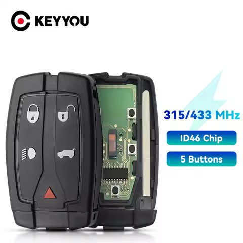 KEYYOU 315/433MHz 5 Buttons Remote Smart Key Fob For Land Rover Freelander 2 3 LR2 Sport Fit Range R