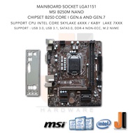 Mainboard MSI B250M NANO (LGA1151) Support Core i Gen.6XXX and Gen.7XXX (มือสอง)